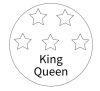 King/Queen badge